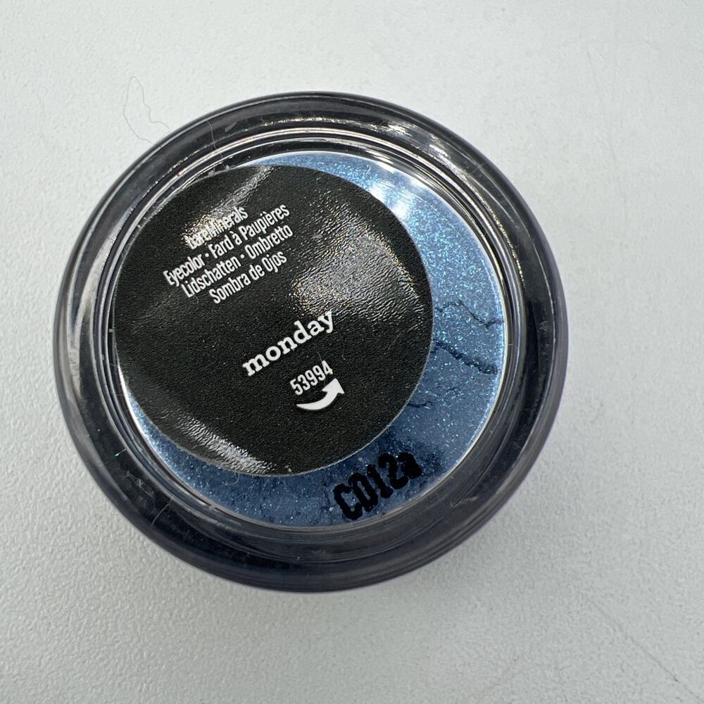 bareMinerals Eye Color Shadow MONDAY Blue Glimmer Glimpse .28g NEW